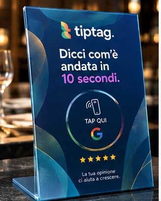 Stand tiptag blu oceano